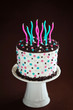 Birthday cake with candles