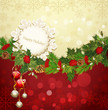 vector festive background with Christmas garland and balls vector festive background with Christmas garland and balls