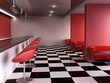 Interior of fashionable bar