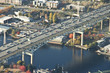 Traffic on a Tall Interstate Bridge