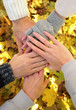 Hands of best friends together outdoor Hands of best friends together outdoor