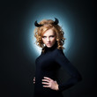 The beautiful young girl a devil