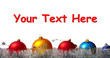 Christmas Decoration over white background