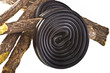 liquorice candy on the white