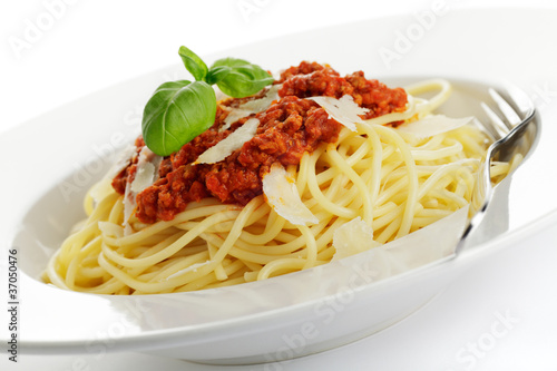Foto: Spaghetti Bolognese mit Parmesan Spaghetti Bolognese mit Parmesan