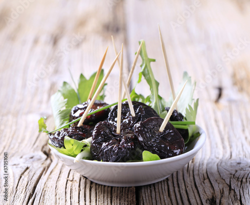 Photo: Glazed prunes Glazed prunes