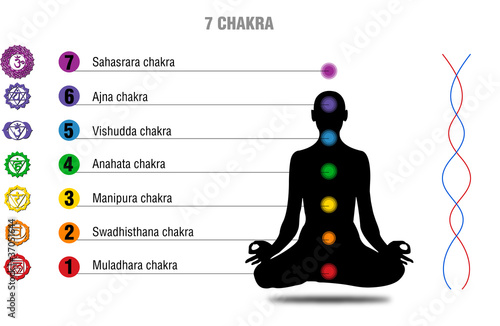 Vettoriale: chakra meditazione chakra meditazione