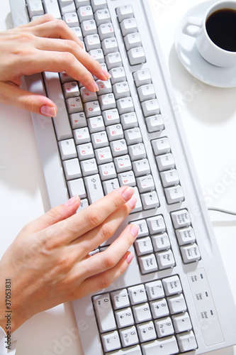 Photo: Typing Typing