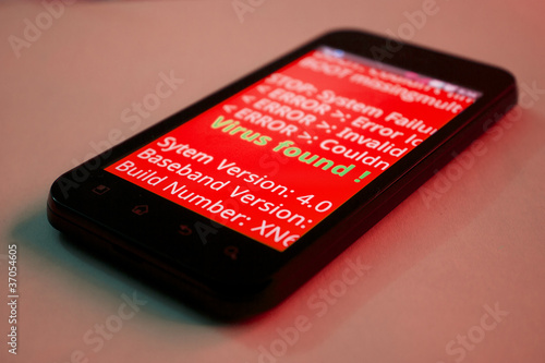 Photo: smartphone virus smartphone virus