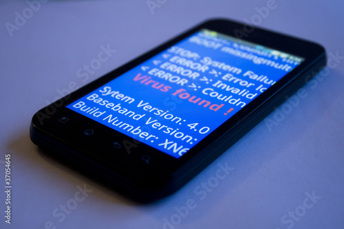 Photo: smartphone virus smartphone virus