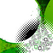 squares green background