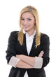 Foto: business concept woman on white background business concept woman on white background