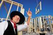 Foto: carpenter in traditional guild clothing carpenter in traditional guild clothing