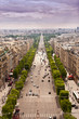 image above the Champs Elysees in Paris image above the Champs Elysees in Paris