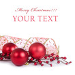 The christmas tree ball isolated background