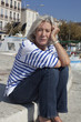 mature woman thinking