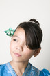 Photo: Asian Girl with Origami Flower Asian Girl with Origami Flower