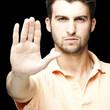 man stop symbol man stop symbol