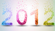 New Year Background. 2012. Vector Illustration.