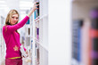 Photo: in the library - pretty, female student in the library - pretty, female student