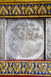 the decoration on the wall of the emerald buddha temple the decoration on the wall of the emerald buddha temple