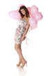 Foto: Woman with balloons Woman with balloons
