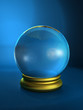 boule de verre (bleu)