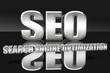 SEO 3D chrome