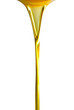 Pouring oil or golden liquid.