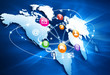 Concept Internet globale business série web Concept Internet globale business série web
