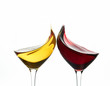 Toasting wine glasses