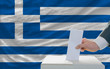 man voting on elections in greece
