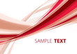 Red abstract tape. Vector