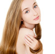 woman with long hair