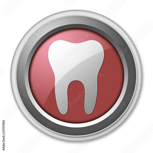 Illustration: Red 3D Style Button "Dental Medicine / Dentistry" Red 3D Style Button "Dental Medicine / Dentistry"