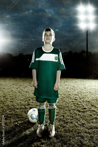 Foto: Junger Fußballheld Junger Fußballheld