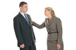 Photo: Business woman consoling a colleague Business woman consoling a colleague