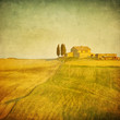 vintage tuscan landscape