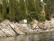 Rocky Coastline of the Island of Corfu Greece
