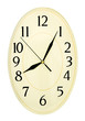 Oval clock