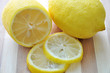 Photograph of a lemon sliced in half Photograph of a lemon sliced in half