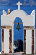 Typical bell tower in the greek islands