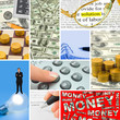 Collage of business images