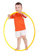 Boy with a hoop