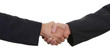 two guys with a handshake