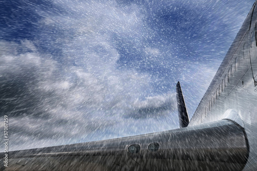 Photo: bad weather aircraft bad weather aircraft