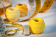 Sewing kit, yellow