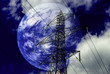 Electricity pylons