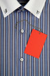 Shirt with collar and label