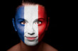 Woman with the flag of the Netherlands